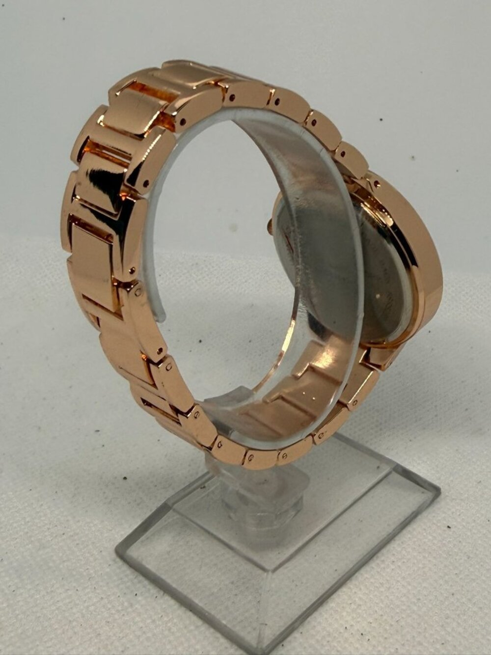 Jessica Simpson Women's 36mm Rose Gold Heart Pavé Crystal Quartz Watch w/ Box - Picture 6 of 11